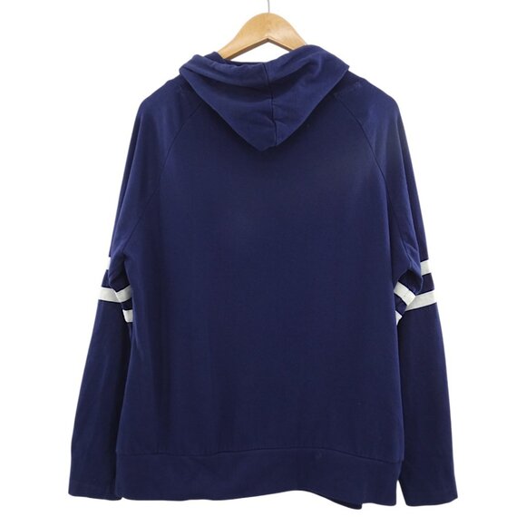 Breckenridge CO 1859 Hoodie Navy Blue L Collegiate Pullover Fleece Sweatshirt - Picture 2 of 4